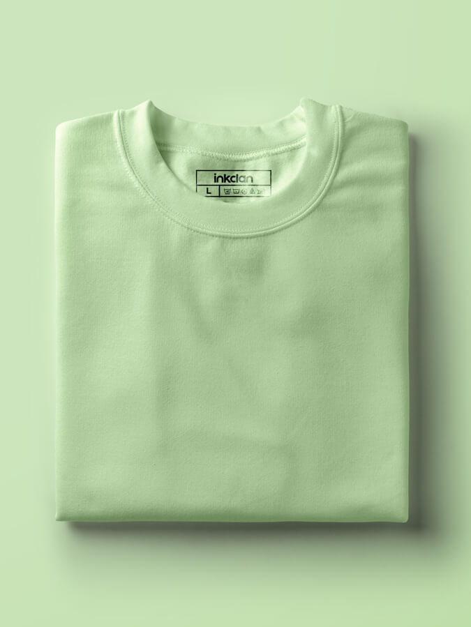 Kiwi Green Plain Unisex Tshirts 160 Basics