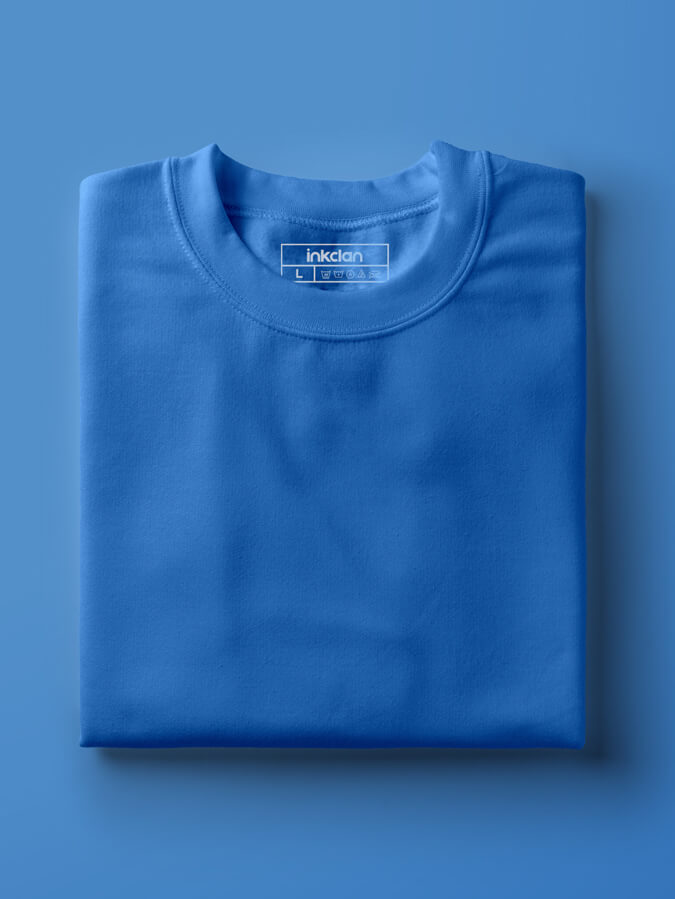 Royal Blue Plain Unisex Tshirts 160 Basics