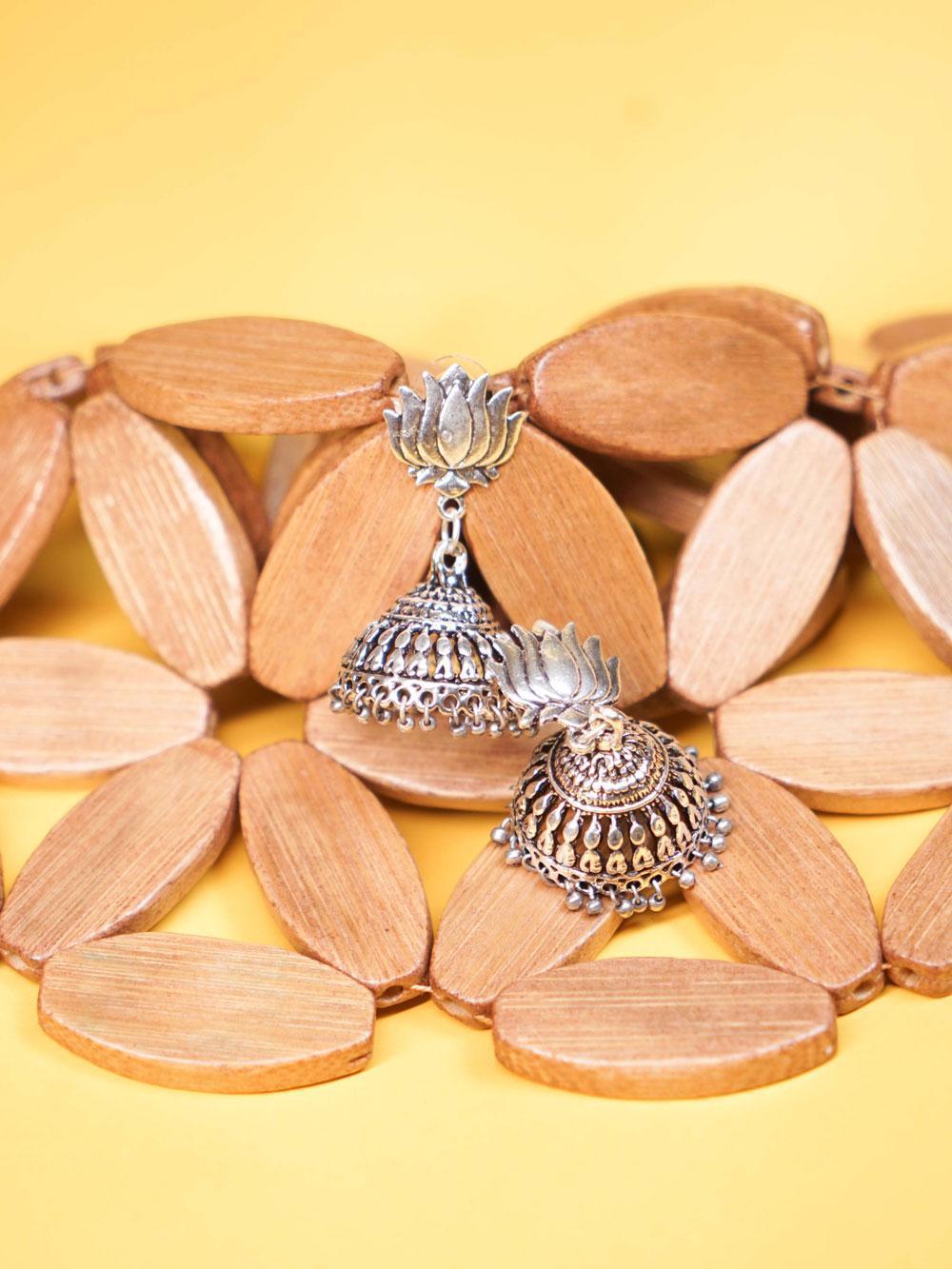 THE INTRICATE LOTUS JHUMKAS