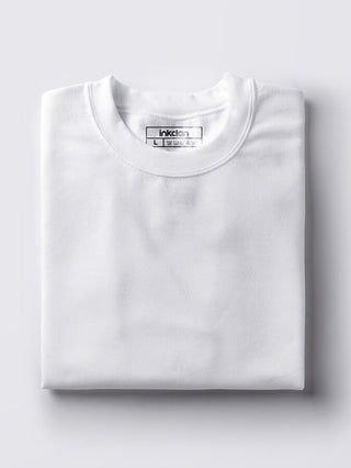 White Plain Unisex Tshirts 180 Basics