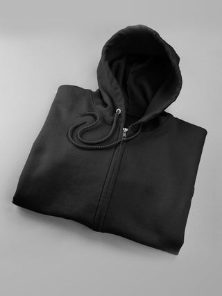 Black Unisex Full Zipper Hoodies