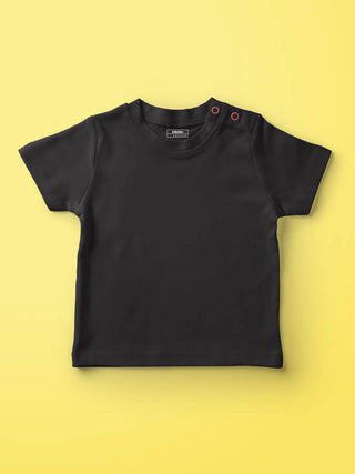 Black Infant Plain Tshirts