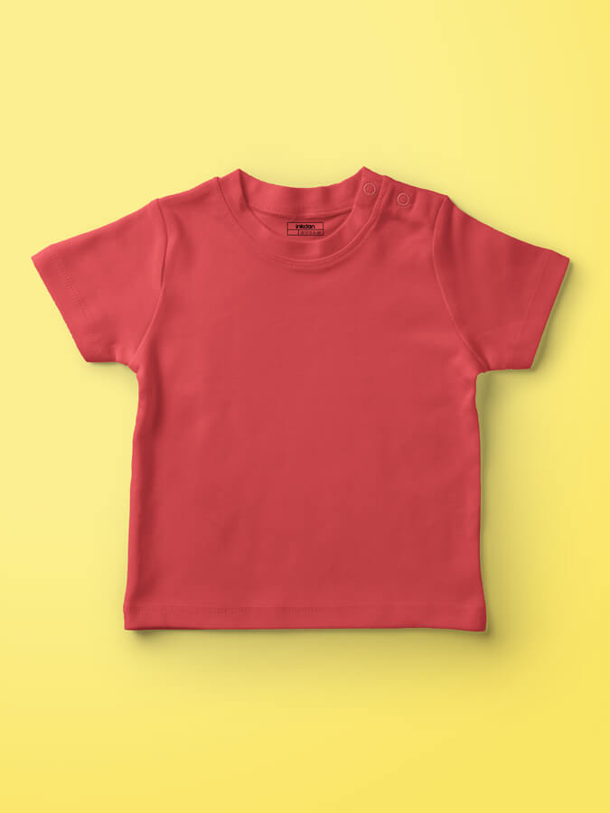 Red Infant Plain Tshirts