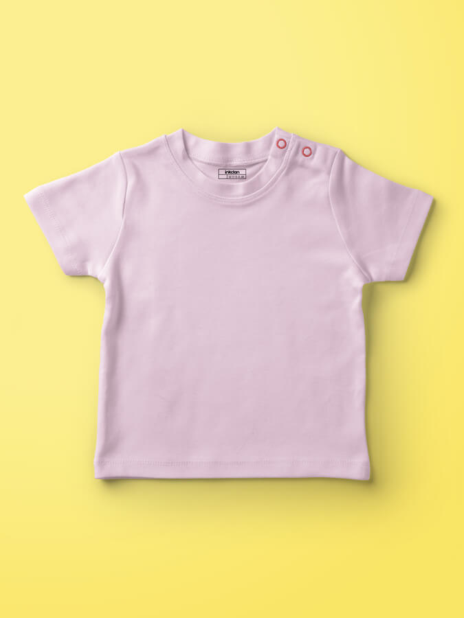 Soft Pink Infant Plain Tshirts