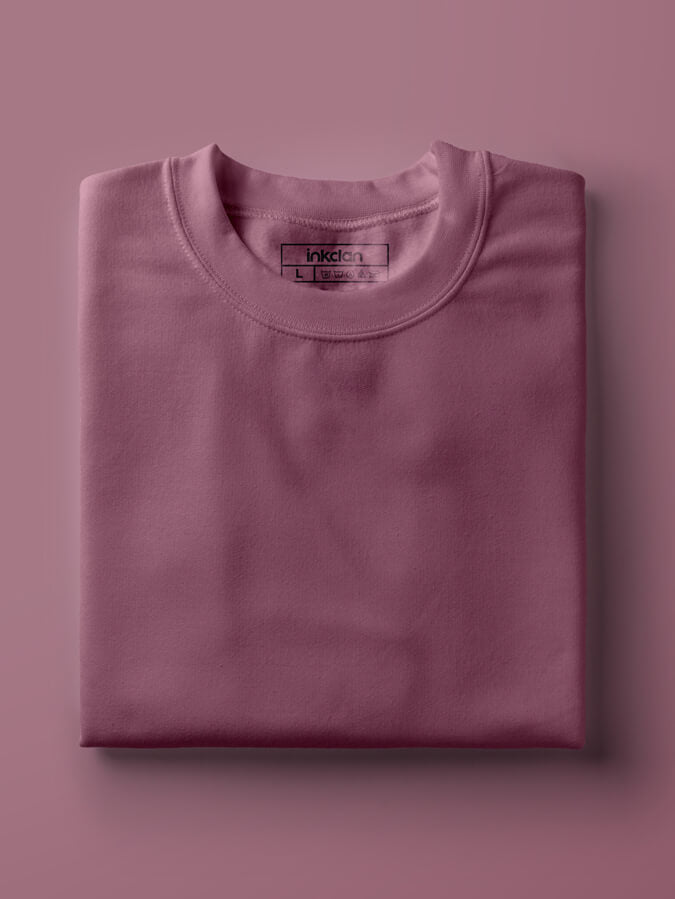 Mauve Plain Unisex Tshirts 160 Basics