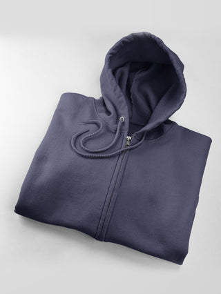 Dark Navy Unisex Full Zipper Hoodies