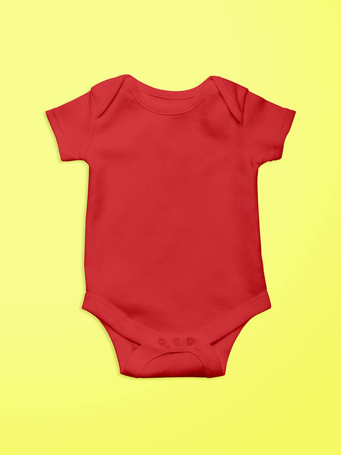 Red Baby Plain Infant Romber