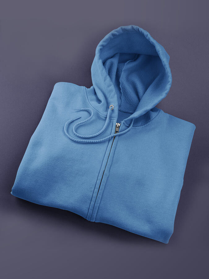 Royal Blue Unisex Full Zipper Hoodies