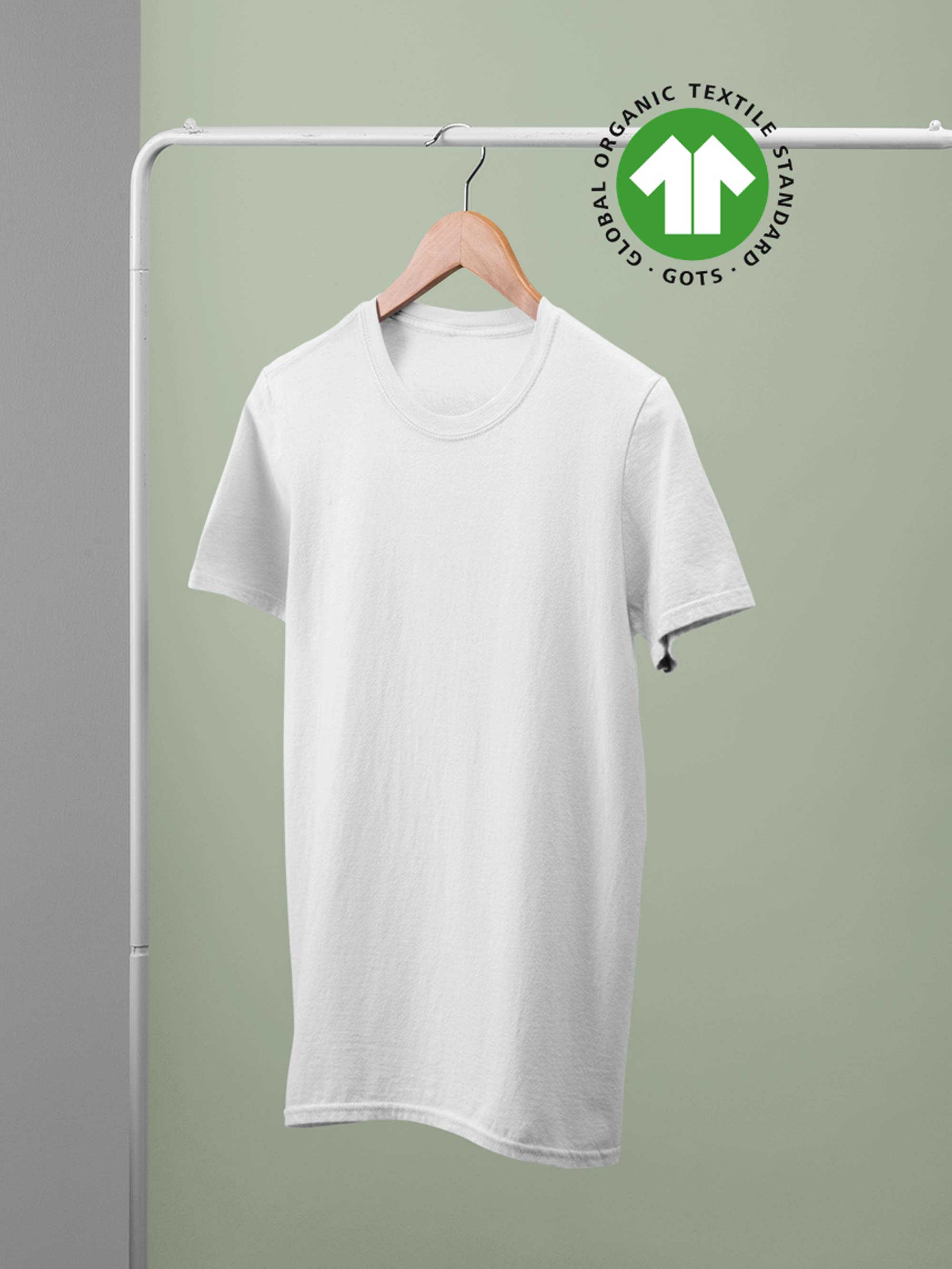 White Organic Unisex Tshirts